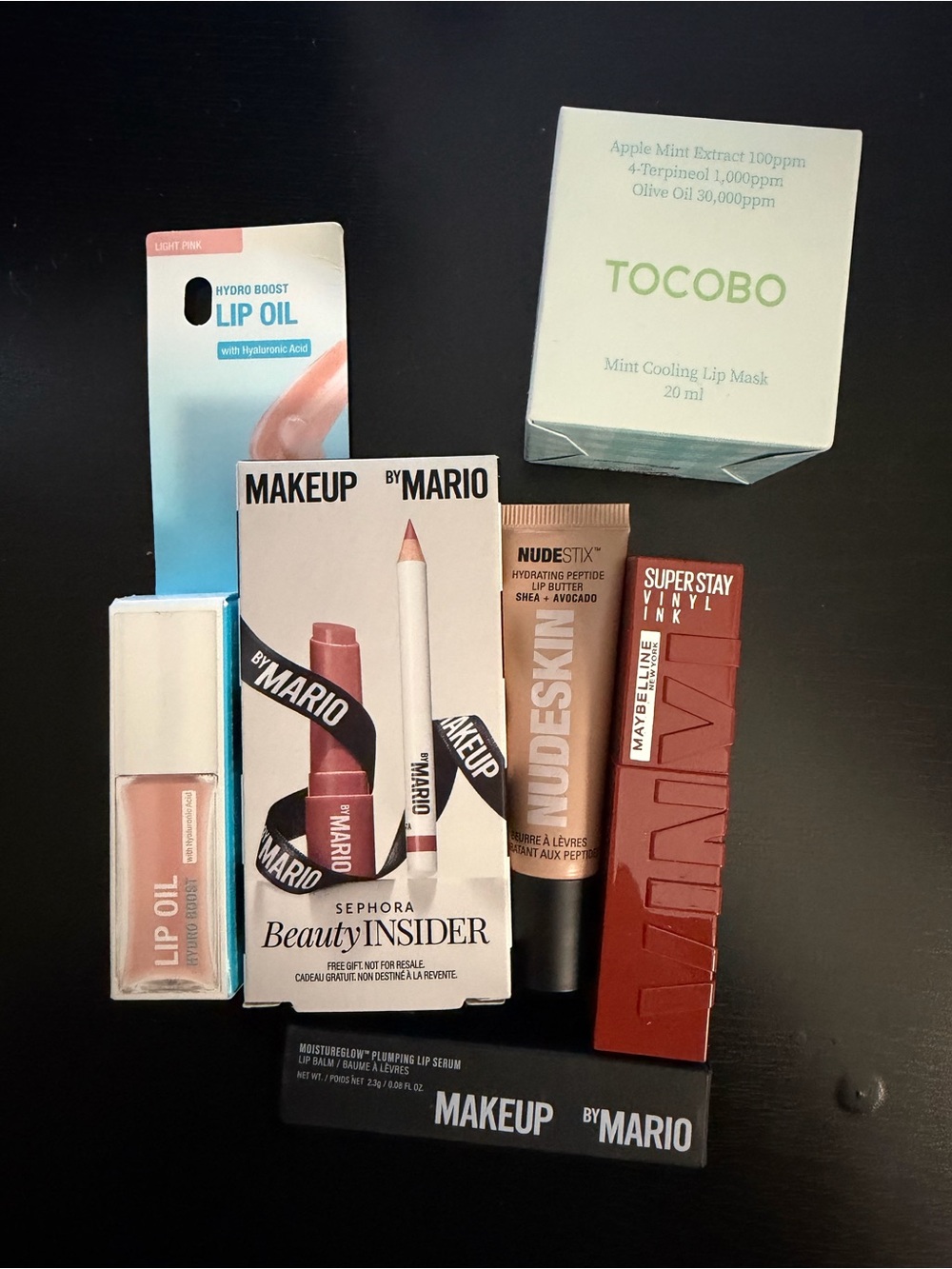 Liquid lipstick, lip oil, lip butter, lip mask, lip serum all brand new & unused
